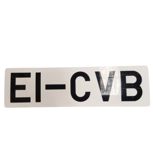EI-CVB Airbus A320 Registration Cut